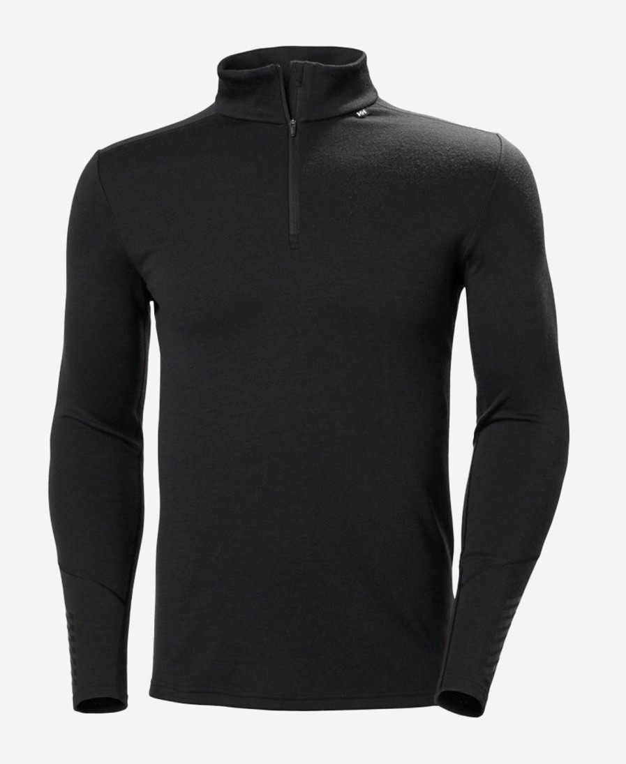 Helly Hansen Lifa Merino Midweight 1/2 Zip 990-Black Hot