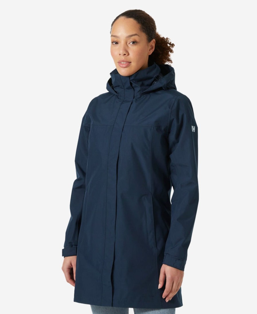 Helly Hansen W Aden Long Jacket Navy New