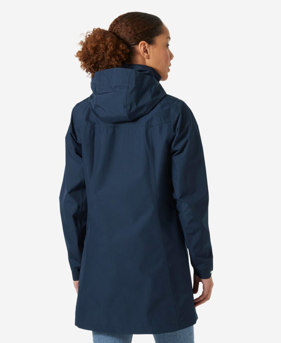 Helly Hansen W Aden Long Jacket Navy New