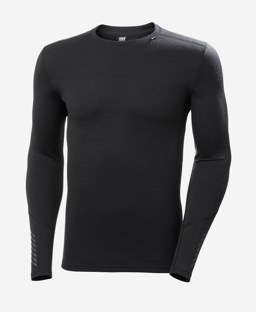 Helly Hansen Lifa Merino Midweight Crew 990-Black Hot