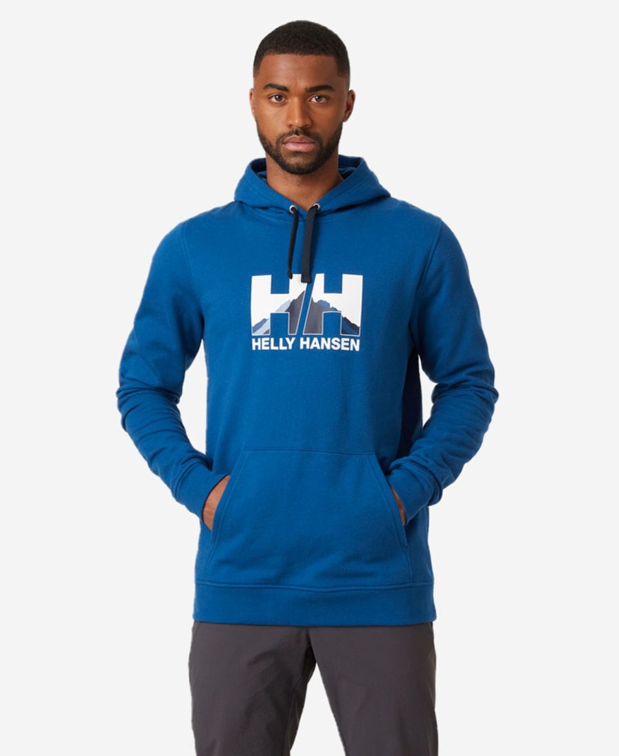 Helly Hansen Nord Graphic Pull Over Hoodie 606-Deep-Fjord Online