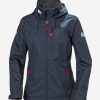 Helly Hansen W Crew Hooded Jacket 598-Navy Best