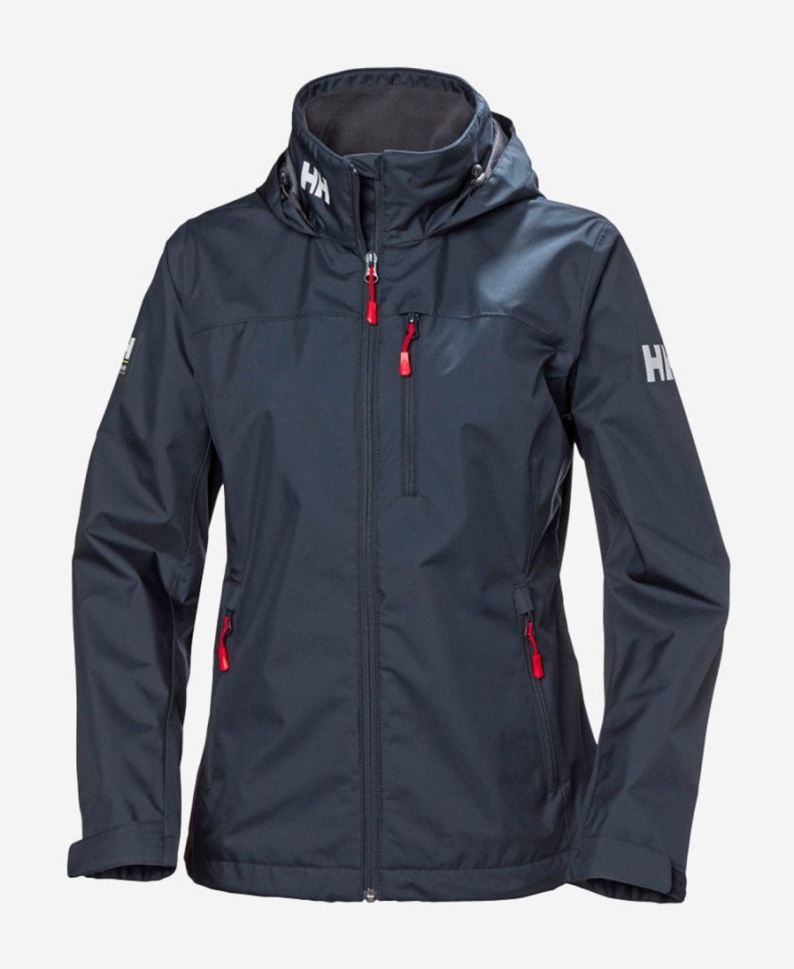 Helly Hansen W Crew Hooded Jacket 598-Navy Best