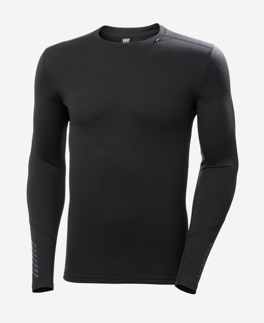 Helly Hansen Lifa Merino Midweight Crew 990-Black Hot