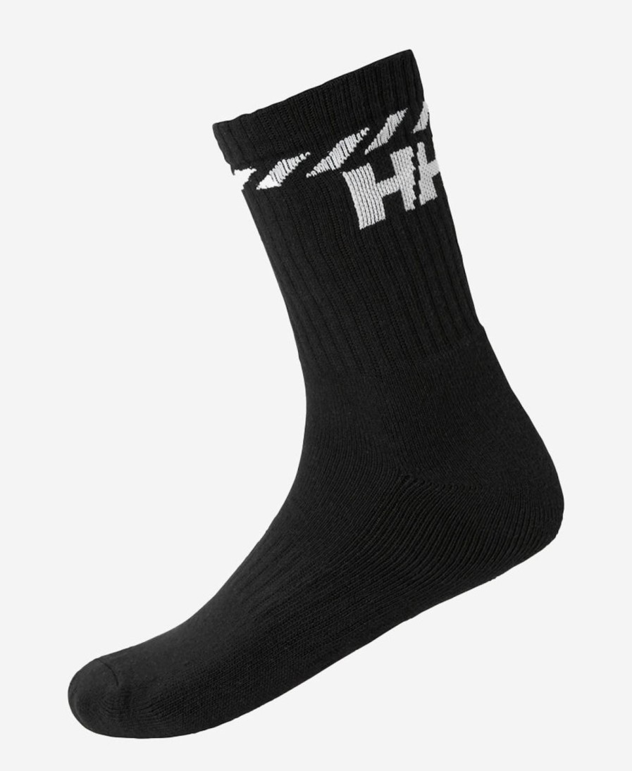 Helly Hansen Cotton Sport Sock 3P 990-Black Clearance