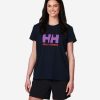 Helly Hansen W Hh Logo T-Shirt 598-Navy Best