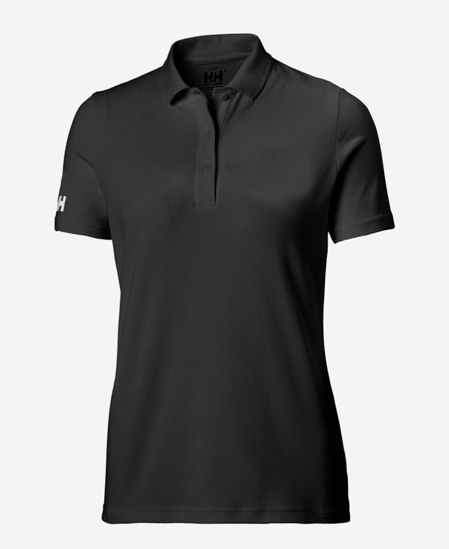 Helly Hansen W Crew Tech Polo 990-Black Best