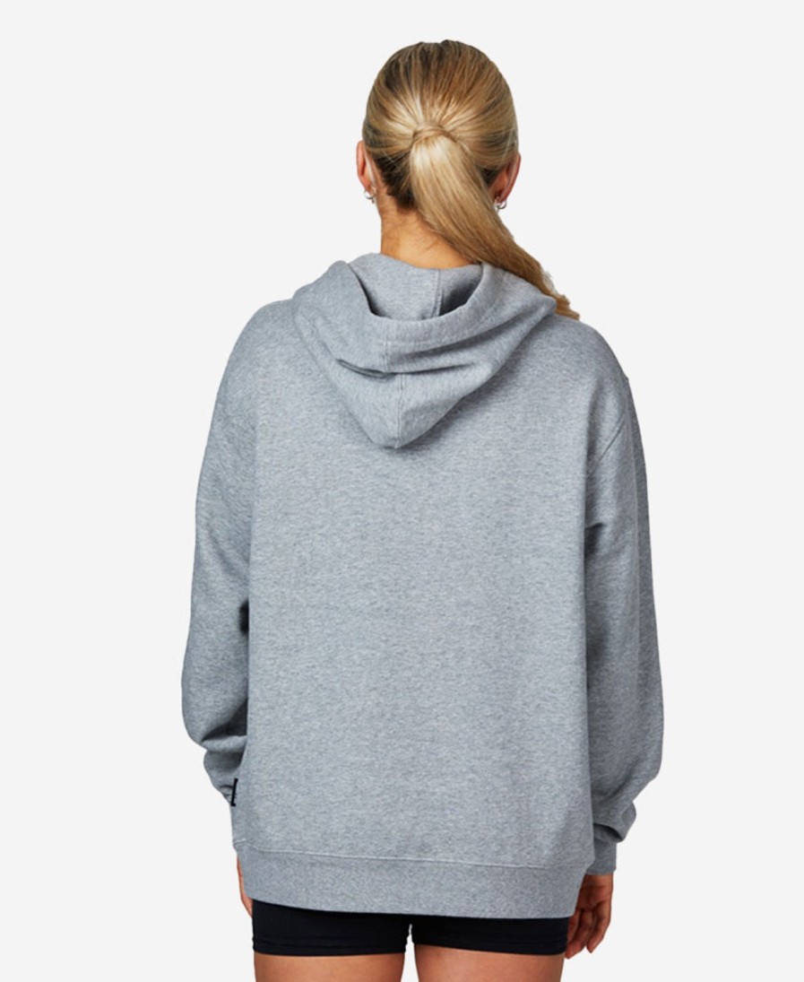 Helly Hansen W Hh Logo Hooded Fleece 949-Grey-Melange Clearance