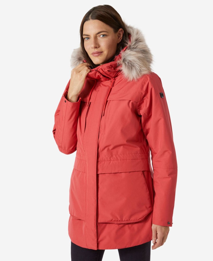 Helly Hansen W Coastal Parka 101-Poppy-Red Best