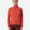 Helly Hansen W Daybreaker 1/2 Zip Fleece 101-Poppy-Red Clearance