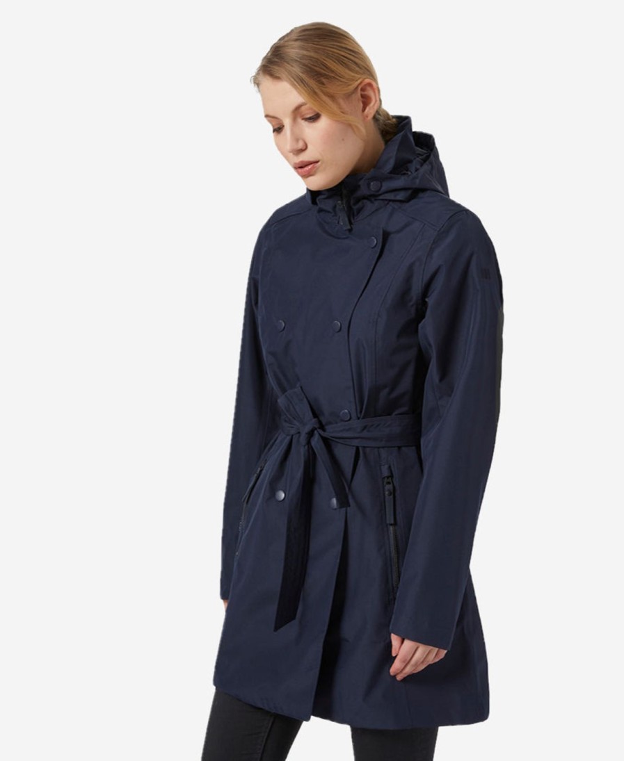 Helly Hansen W Welsey Ii Trench 599-Navy Best