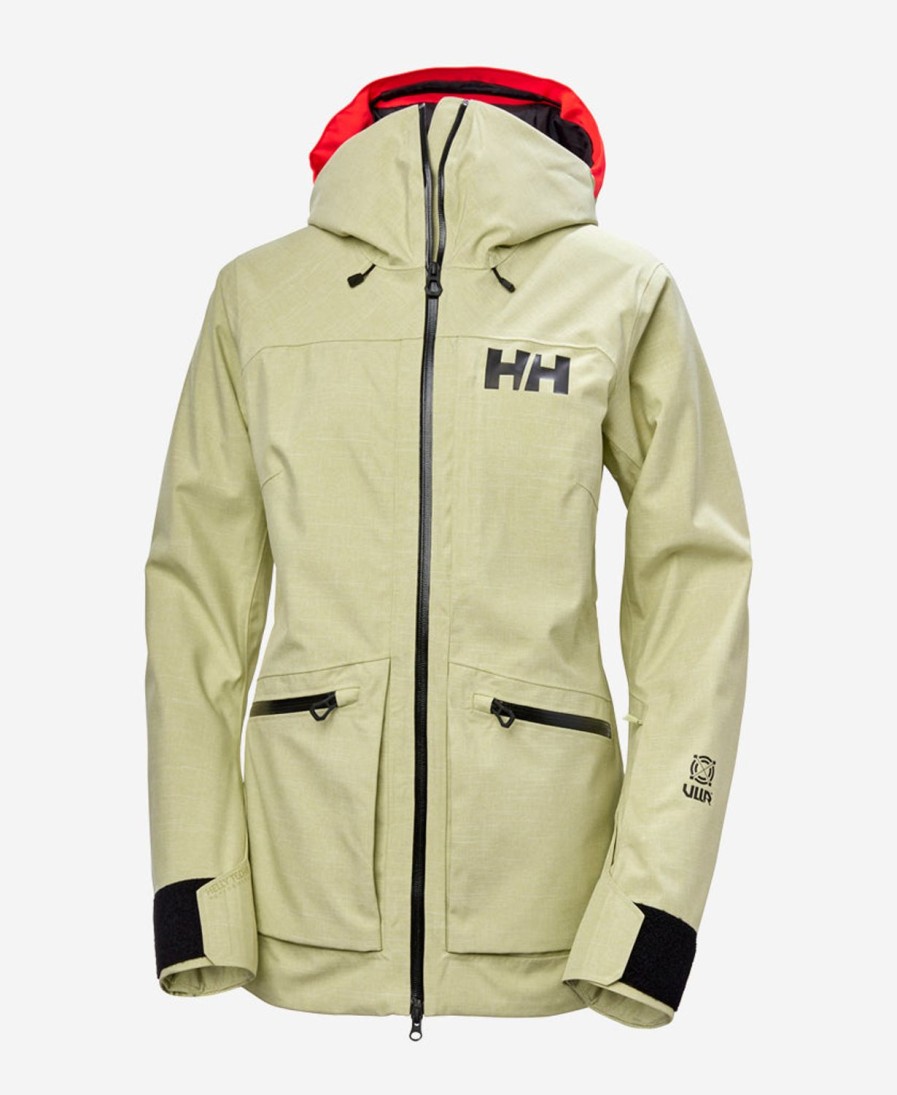 Helly Hansen W Powderqueen 3.0 Jacket 498-Iced-Matcha Clearance