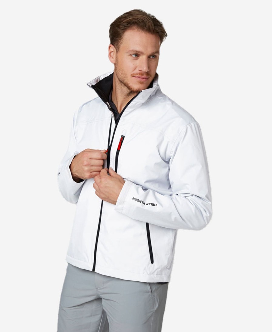 Helly Hansen Crew Midlayer Jacket Bright-White Hot