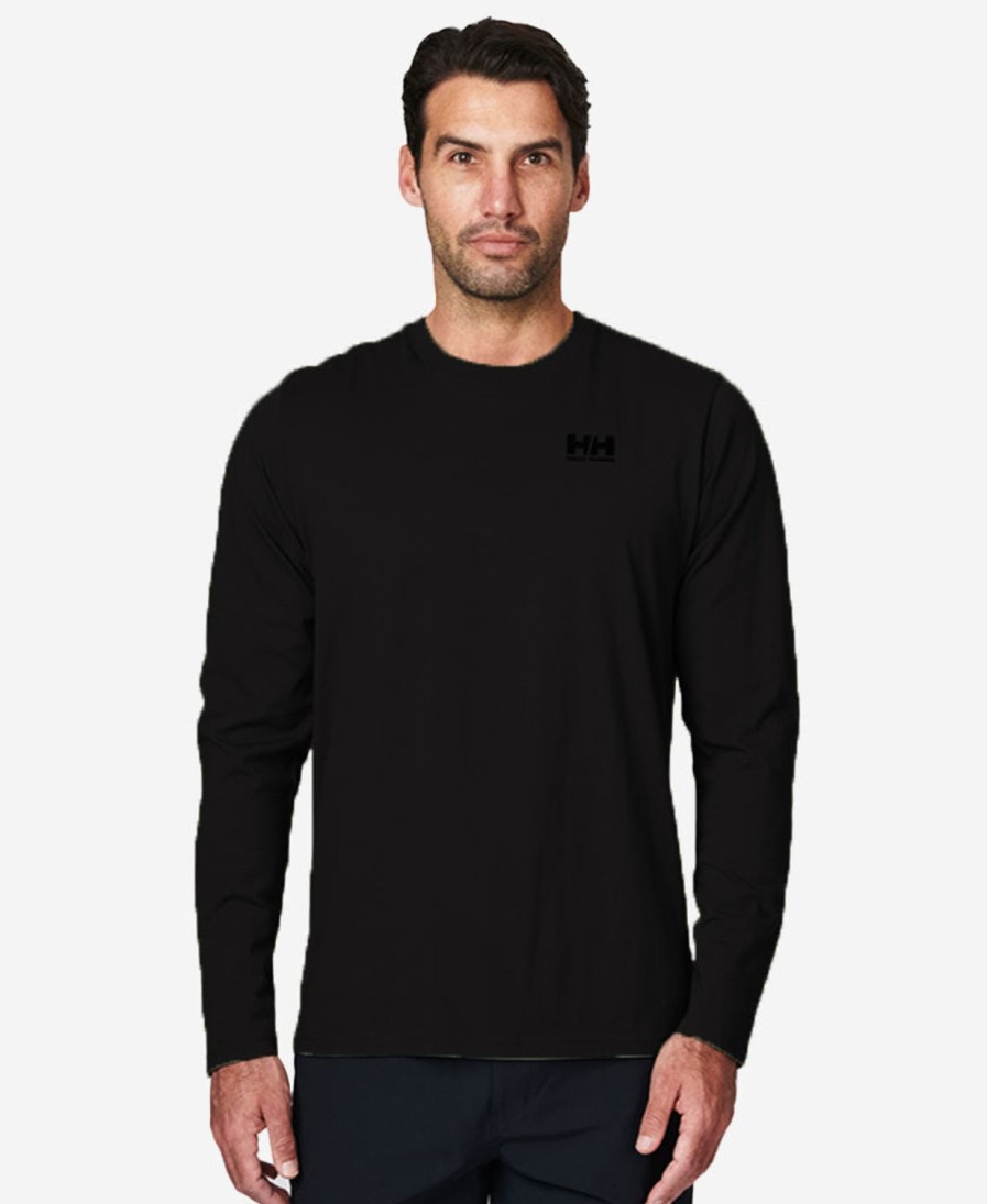 Helly Hansen Hull Long Sleeve T-Shirt 990-Black Wholesale