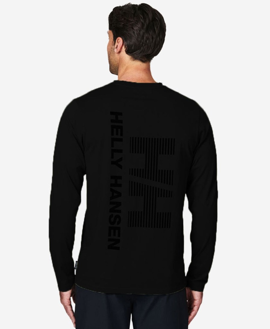 Helly Hansen Hull Long Sleeve T-Shirt 990-Black Wholesale