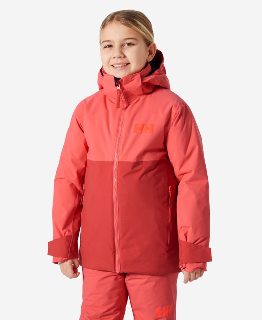 Helly Hansen Jr Traverse Jacket 101-Poppy-Red Clearance