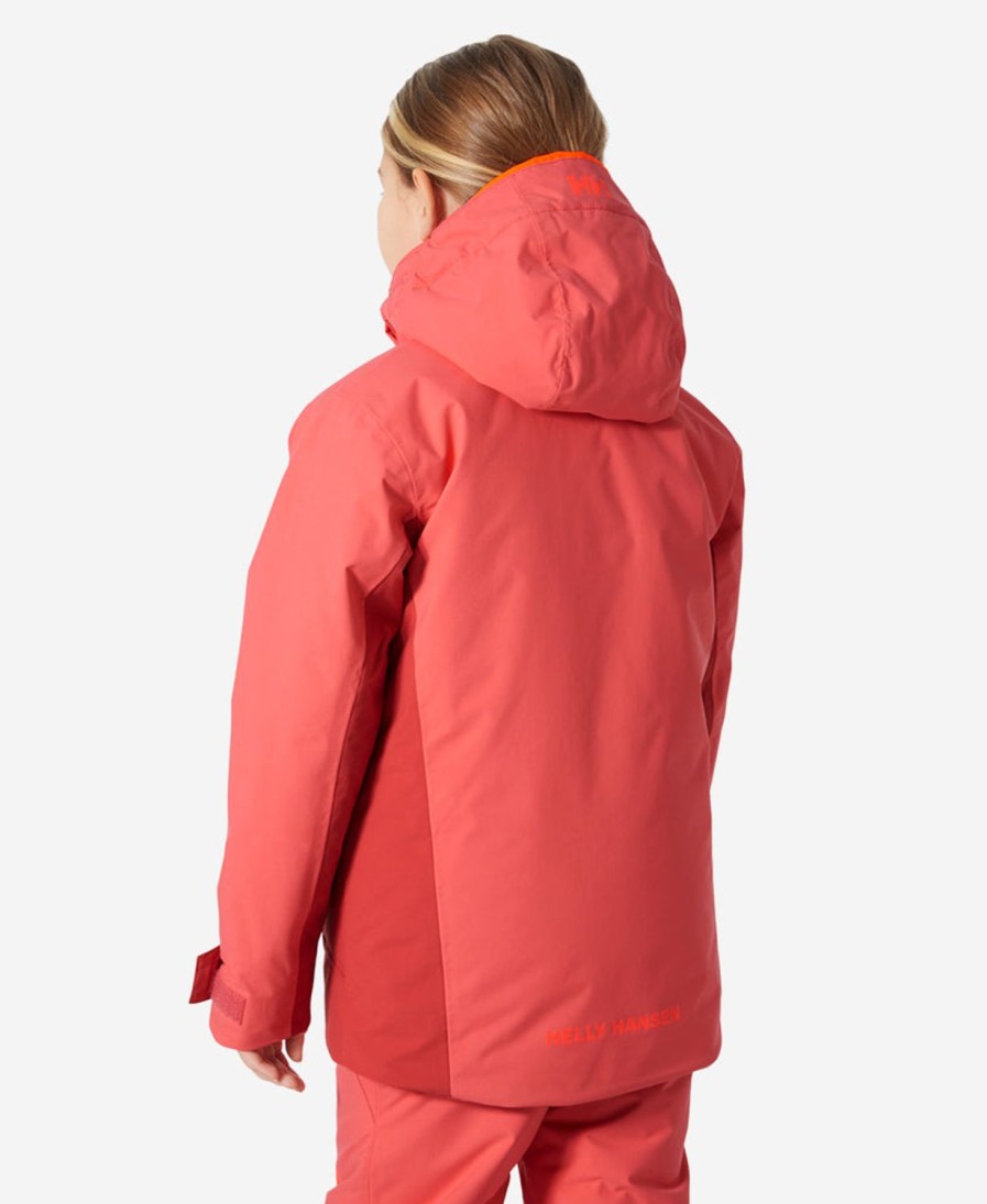 Helly Hansen Jr Traverse Jacket 101-Poppy-Red Clearance