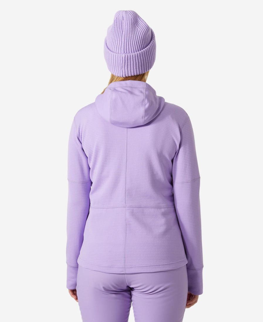 Helly Hansen W Evolved Air Hooded Midlayer 699-Heather Hot