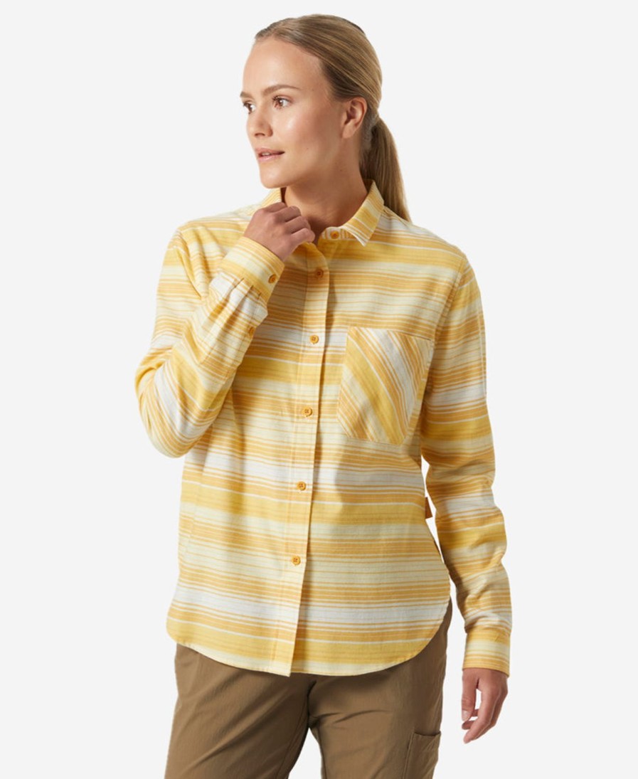 Helly Hansen W Lokka Organic Flannel Ls Shirt 364-Mead-Pattern-Stripe Wholesale