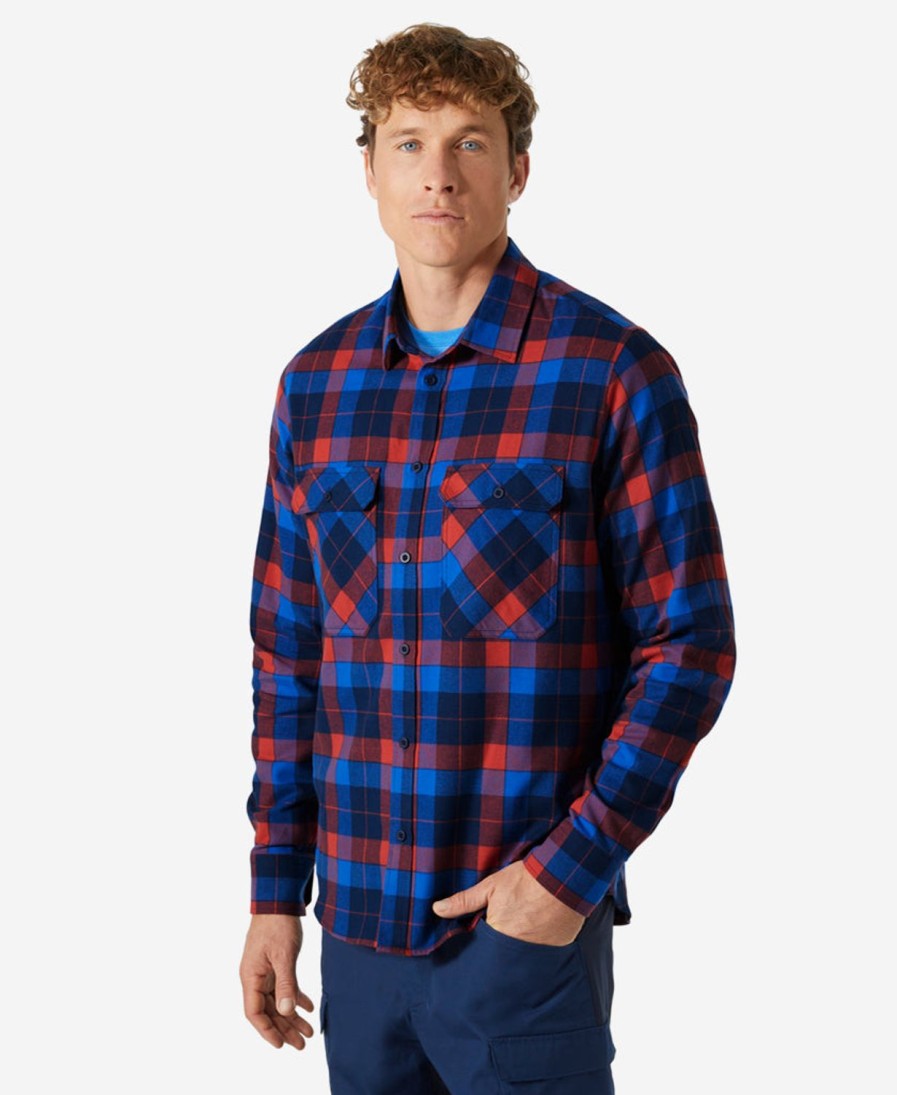 Helly Hansen Lokka Organic Flannel Ls Shirt 101-Poppy-Red New