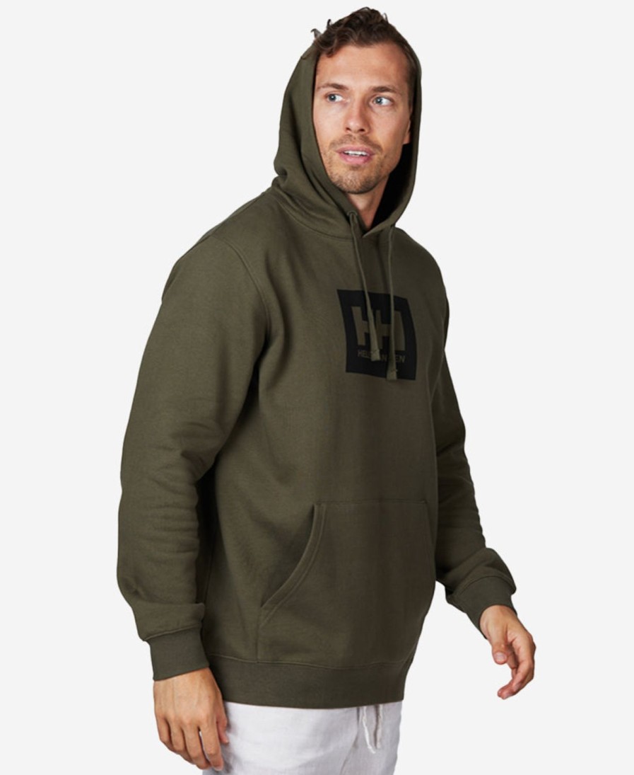 Helly Hansen Hh Box Hoodie 431-Utility-Green Clearance