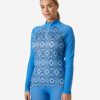 Helly Hansen W Lifa Merino Midw Gra 1/2 Zip 554-Ultra-Blue-Star-Pixel Wholesale