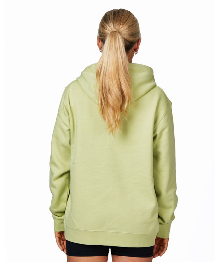 Helly Hansen W Hh Logo Hooded Fleece 498-Iced-Matcha Hot