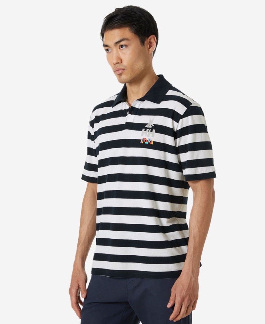 Helly Hansen Koster Polo 598-Navy-Stripe Wholesale