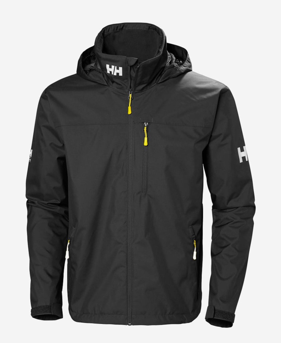 Helly Hansen Crew Hooded Jacket Black New