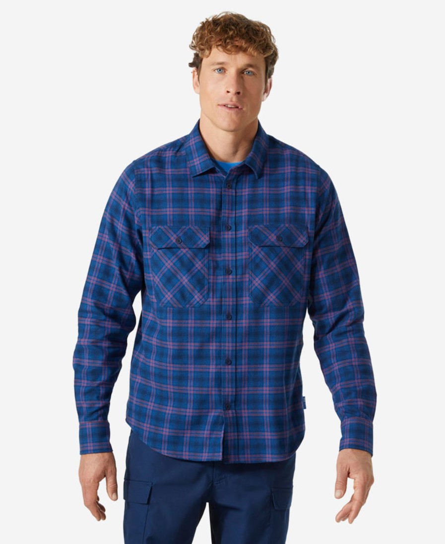 Helly Hansen Lokka Organic Flannel Ls Shirt 584-Ocean-Class New