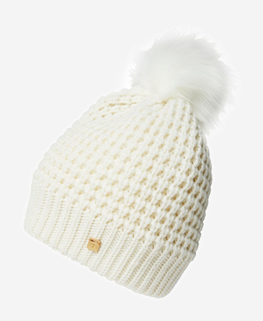 Helly Hansen W Snowfall Beanie 012-Offwhite Clearance