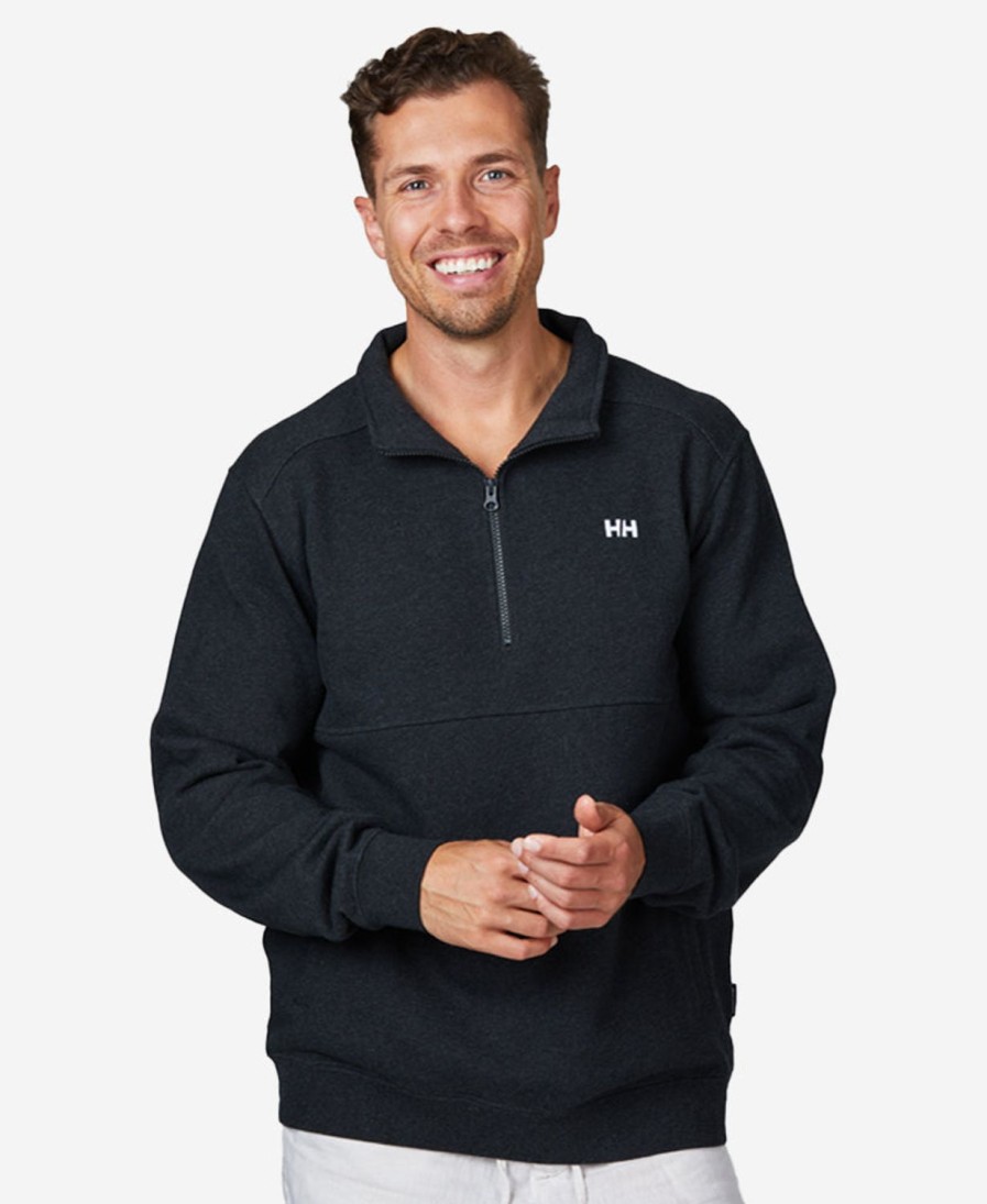 Helly Hansen Half Zip Fleece 982-Ebony-Melange Online