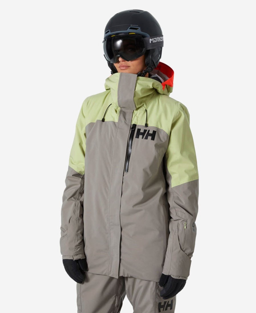 Helly Hansen W Powshot Jacket 498-Iced-Matcha Clearance