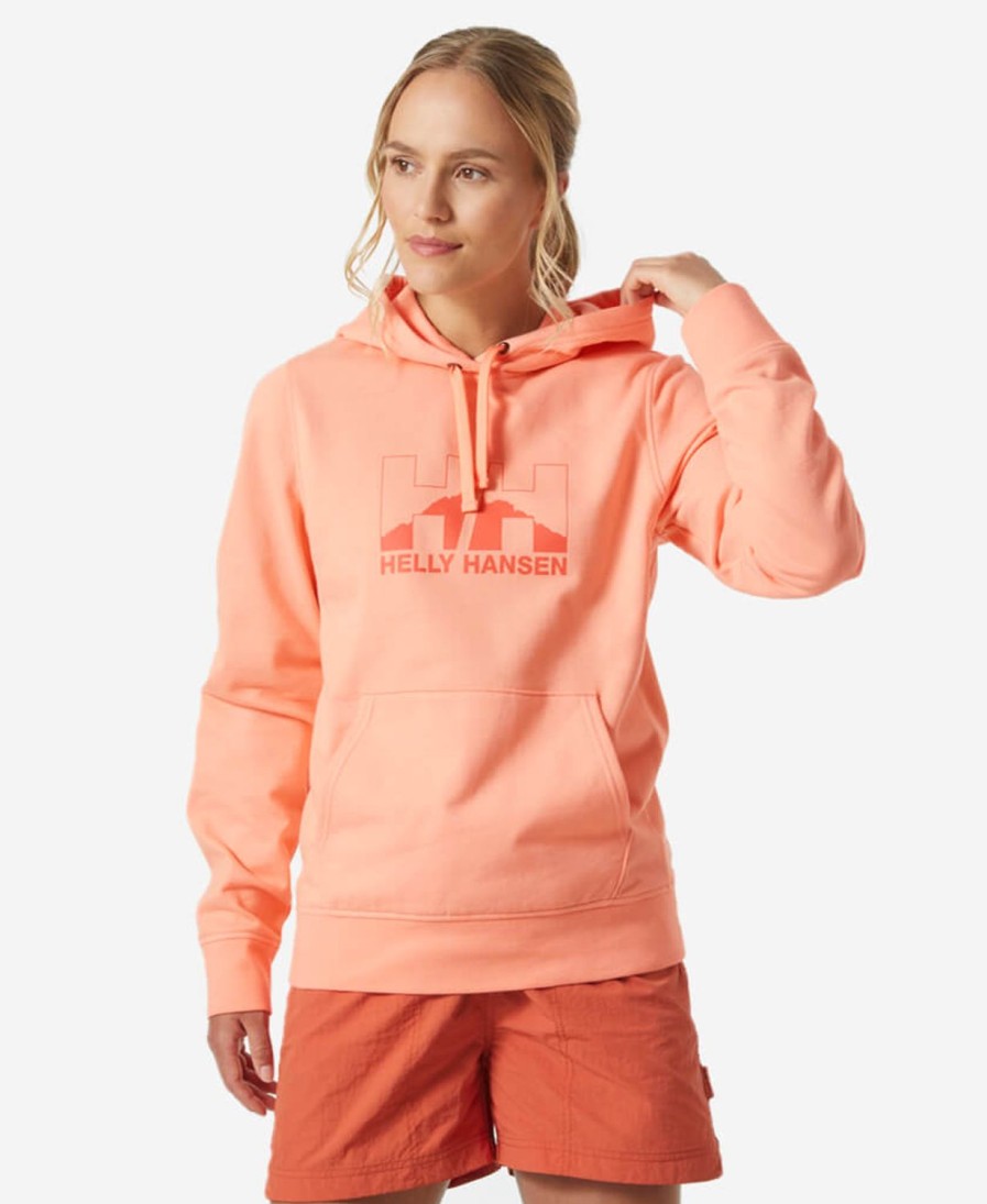 Helly Hansen Womens Nord Graphic Pull Over Hoodie 058-Rose-Quartz Best