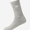 Helly Hansen Everyday Wool Sock 2Pk 949-Grey-Melang Clearance