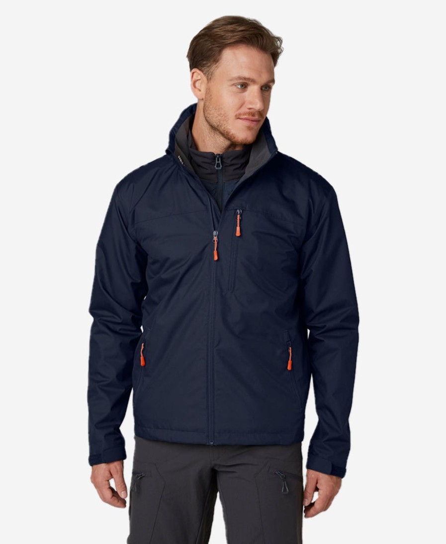 Helly Hansen Crew Hooded Jacket Navy Hot