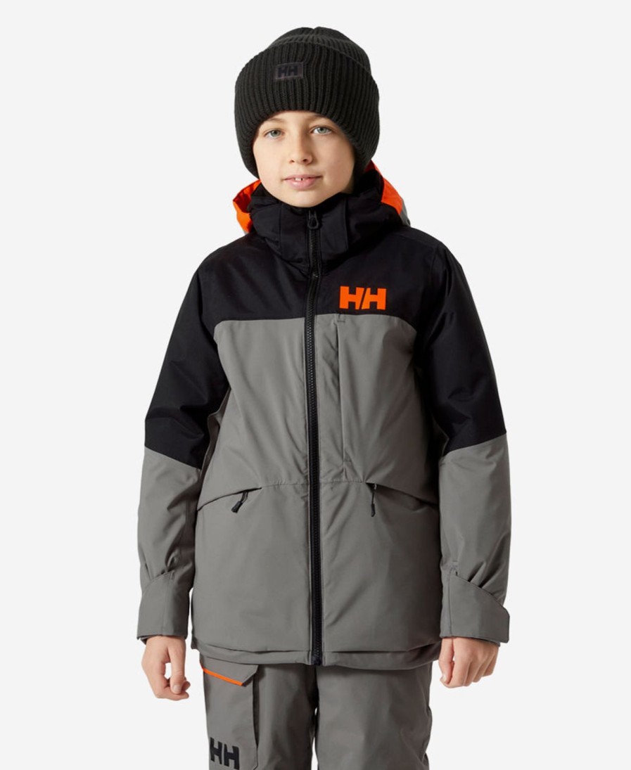 Helly Hansen Jr Summit Jacket 876-Concrete Best